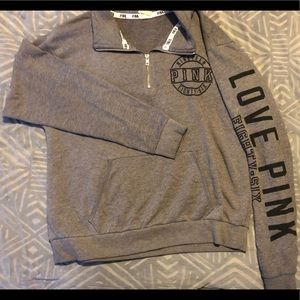 VS PINK quarter zip pullover